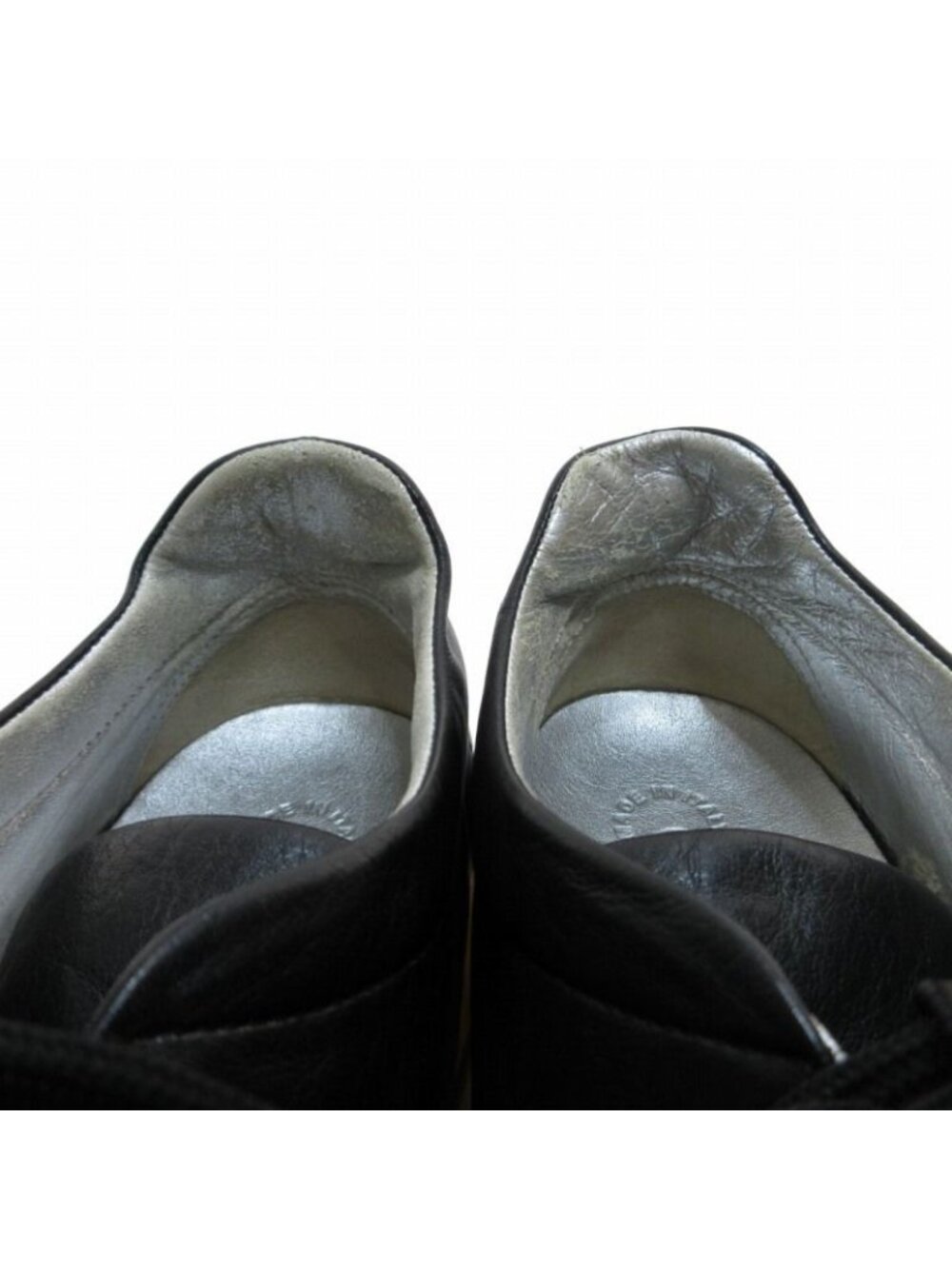 Chanel Leather Sneakers Clear Sole Shoes CC Logo Black - Picture 8 of 9